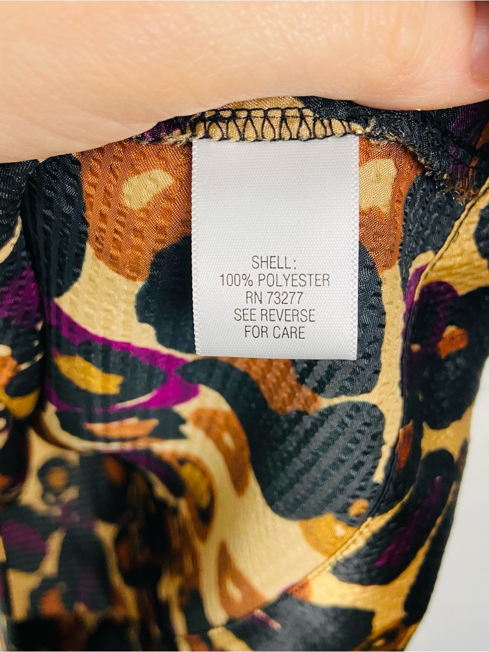 APT. 9 Leopard Print Sleeveless silky, satin pleated Blouse - Gold & Black SZ S - Picture 8 of 9